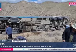 Arequipa: Bus se despistó y dejó 20 heridos