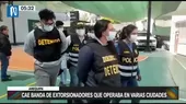 Arequipa: Cae banda de extorsionadores que operaba en varias ciudades - Noticias de gonzalo-banda