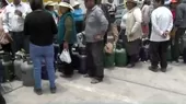 Arequipa: Ciudadanos forman largas colas para comprar gas doméstico - Noticias de colas