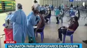 Arequipa: Comenzó la Vacunatón para universitarios  - Noticias de vacunaton