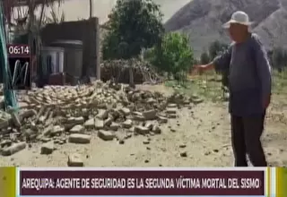 Vigilante es el segundo fallecido por sismo en Arequipa