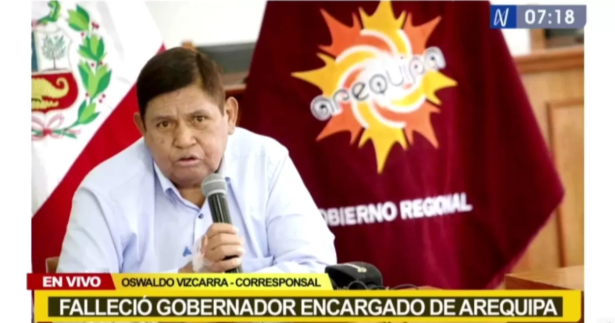 Arequipa: Falleció gobernador regional encargado Walter Gutiérrez Arequipa: Falleció gobernador regional encargado Walter Gutiérrez