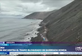 Arequipa: Huaicos mantienen bloqueada parte de Panamericana Sur