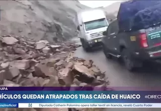Arequipa: Huaicos y lluvias bloquean tramo de la Panamericana Sur