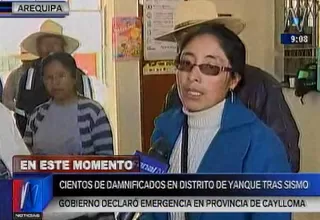 Arequipa: pobladores de Yanque solicitan mayor apoyo de las autoridades