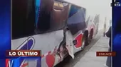 Arequipa: roca impactó bus interprovincial - Noticias de sinchi-roca