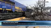 Arequipa: Tren impactó contra camión repartidor - Noticias de repartidores