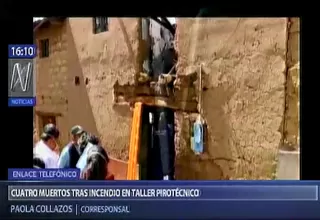 Ayacucho: cuatro fallecidos dejó explosión de taller de pirotécnicos 