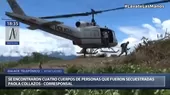 Ayacucho: Hallaron cuatro cuerpos de personas que fueron secuestradas - Noticias de cuatro-personas
