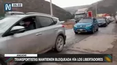 Ayacucho: Transportistas bloquearon la Vía Los Libertadores - Noticias de paro-transportistas