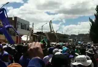 Azángaro: manifestantes acatan paro de 48 horas pese a festejos por aniversario