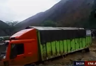 Bagua: carretera Belaunde Terry fue bloqueada desde el kilómetro 68 tras huaicos