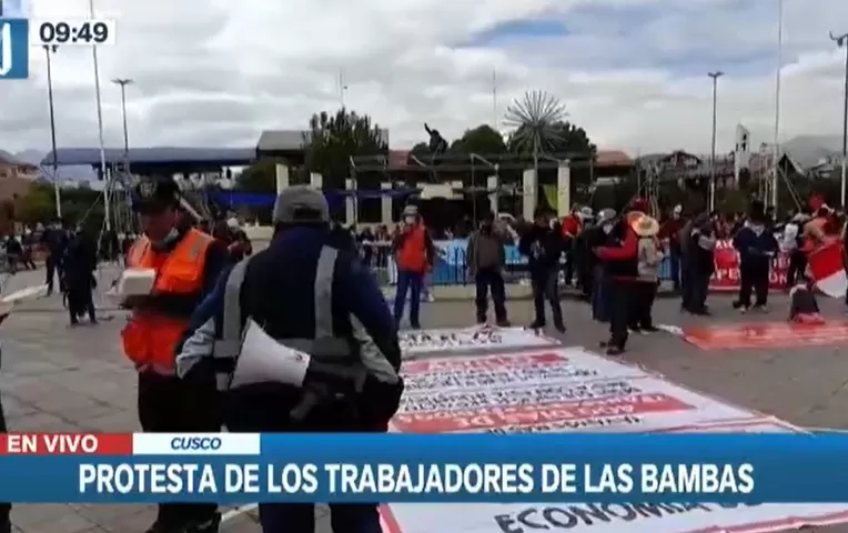 Las Bambas: Trabajadores de la minera se movilizan en Cusco, Arequipa y Lima