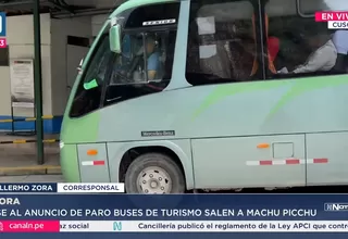 Buses a Machu Picchu operan con normalidad pese a anuncio de paro