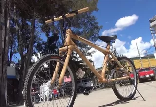 Cajamarca: Fabrican bicicleta con bambú como transporte alternativo