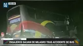 Cajamarca: Diez heridos tras despiste de bus interprovincial - Noticias de bus-interprovincial