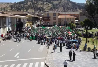 Cajamarca: manifestantes exigen libertad de Gregorio Santos