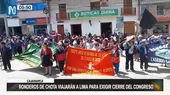 Cajamarca: Ronderos de Chota viajarán a Lima para exigir cierre del Congreso - Noticias de ronderos