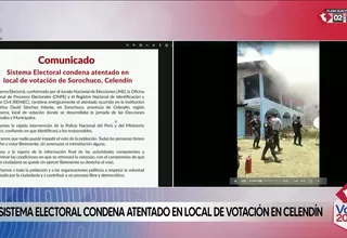 Cajamarca: Sistema Electoral condena atentado en local de votación