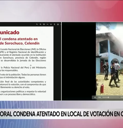 Cajamarca: Sistema Electoral condena atentado en local de votación