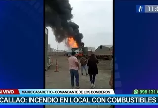 Callao: Incendio de grandes proporciones en almacén de combustible deja un desaparecido