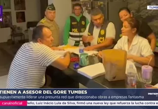 Capturan a asesor de Tumbes por red que dirigía obras públicas