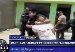 Capturaron a banda de presuntos delincuentes en Paramonga