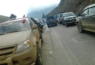 Carretera Fernando Belaunde Terry continúa bloqueada por tercer día consecutivo