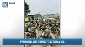 Carreteras bloqueadas: personal de Ejército llegó a Ica para liberar la Panamericana Sur - Noticias de minsa