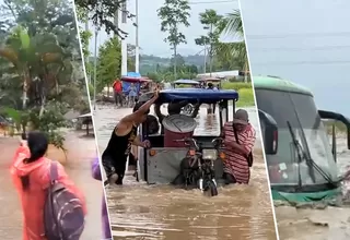 Carreteras y cultivos afectados por inundaciones en regiones