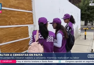 Censistas son asaltados durante trabajo de campo en Piura