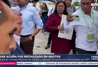 César Acuña fue rechazado durante su visita en Iquitos