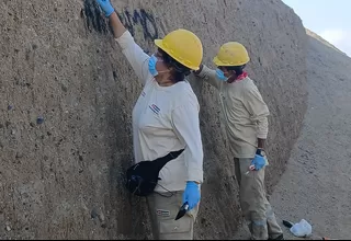 Chan Chan: Ministerio de Cultura retira pintas y descarta daños en estructuras arqueológicas