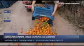 Chanchamayo: Agricultor de Perené arrojó sus frutas a la carretera por pérdida de inversión - Noticias de chanchamayo