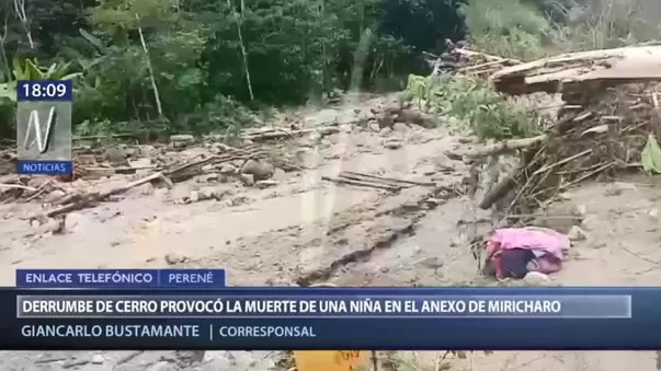 Chanchamayo: una niña de 4 años murió tras derrumbe en Perené - Canal N