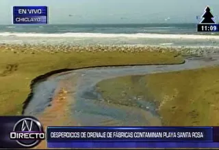 Chiclayo: drenaje de agua no tratada contamina playa Santa Rosa