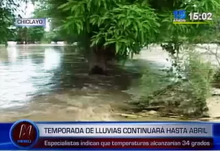 Chiclayo: intensas lluvias continuarán hasta inicios de abril