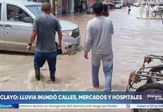 Chiclayo: intensas lluvias inundan calles y hospitales