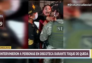 Mujeres se resistieron a ser intervenidas durante operativo en una discoteca en Chiclayo