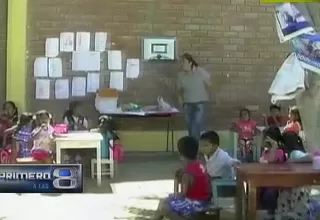 Chiclayo: niños reciben sus clases bajo árboles