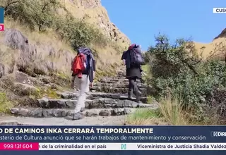 Cierran el Camino Inca hasta marzo por labores de conservación