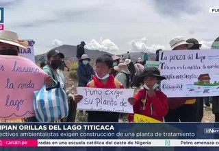 Colectivos exigen planta de tratamiento para lago Titicaca