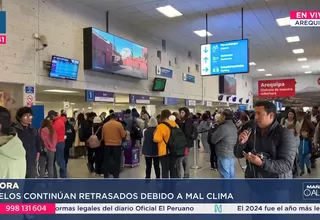 Continúan cancelándose los vuelos en Arequipa por mal tiempo