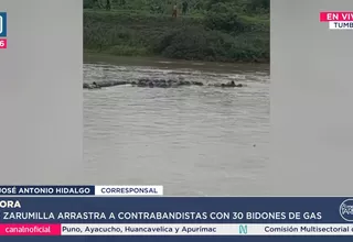 Contrabandistas fueron arrastrados por el río Zarumilla