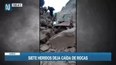 Cusco: 7 heridos tras caída de rocas - Noticias de ayuda