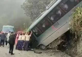 Cusco: bus turístico se despistó y dejó al menos 32 heridos