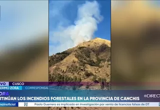 Cusco: Continúan los incendios forestales en Maranganí y otras zonas de la región