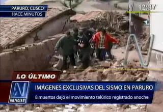 Cusco: impactantes imágenes del sismo en Paruro