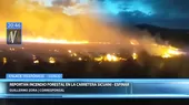 Cusco: incendio forestal se registra cerca de la carretera Sicuani – Espinar - Noticias de espinar