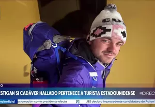 Cusco: Investigan si cadáver pertenece a turista de EE.UU.